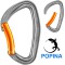 PETZL Djinn prohlý zámek šedá PETZL Djinn prohlý zámek šedá